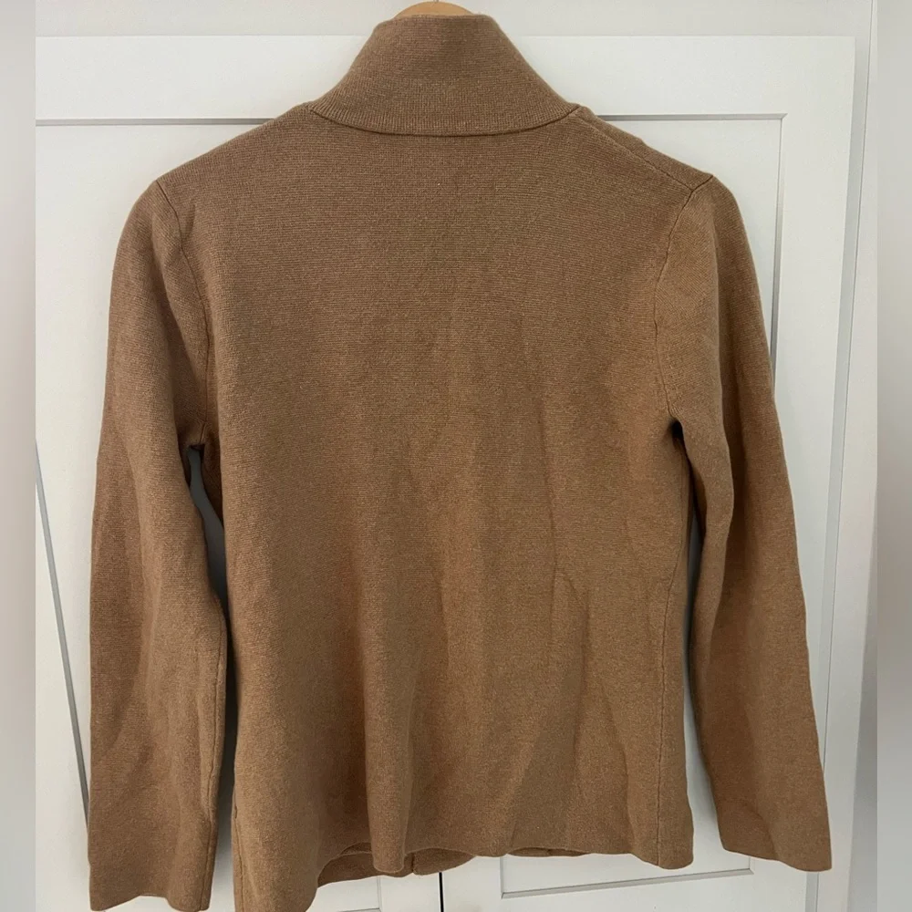 J. Crew Schoolboy sweater blazer Tailored Camel Knit Jacket